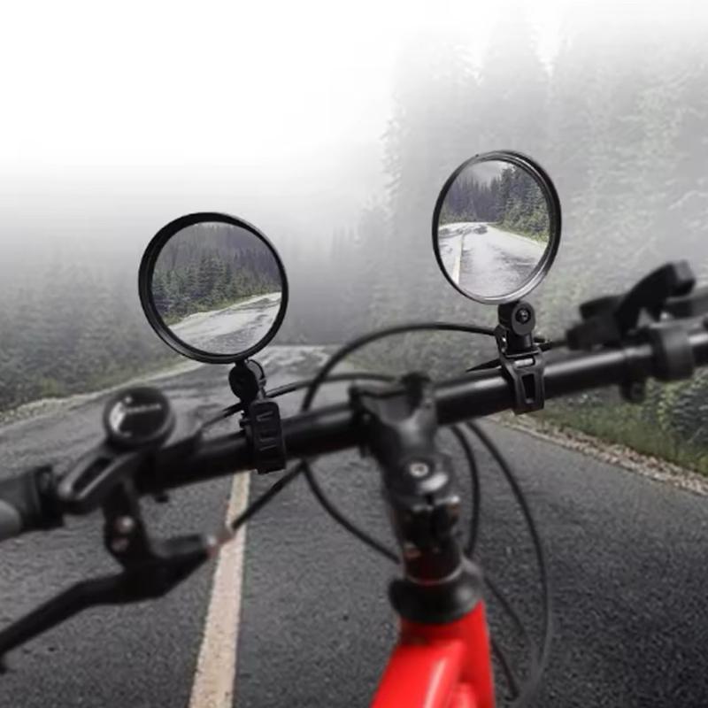 Bicycle Handlebar Mirror – 360° Adjustable Round Safety Mirrors (2 Pcs)