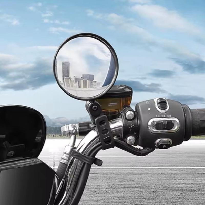 Bicycle Handlebar Mirror – 360° Adjustable Round Safety Mirrors (2 Pcs)