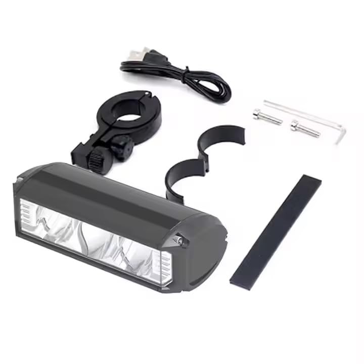 900 Lumens USB Rechargeable Bike Front Light – Waterproof LED Headlight with 5 Modes