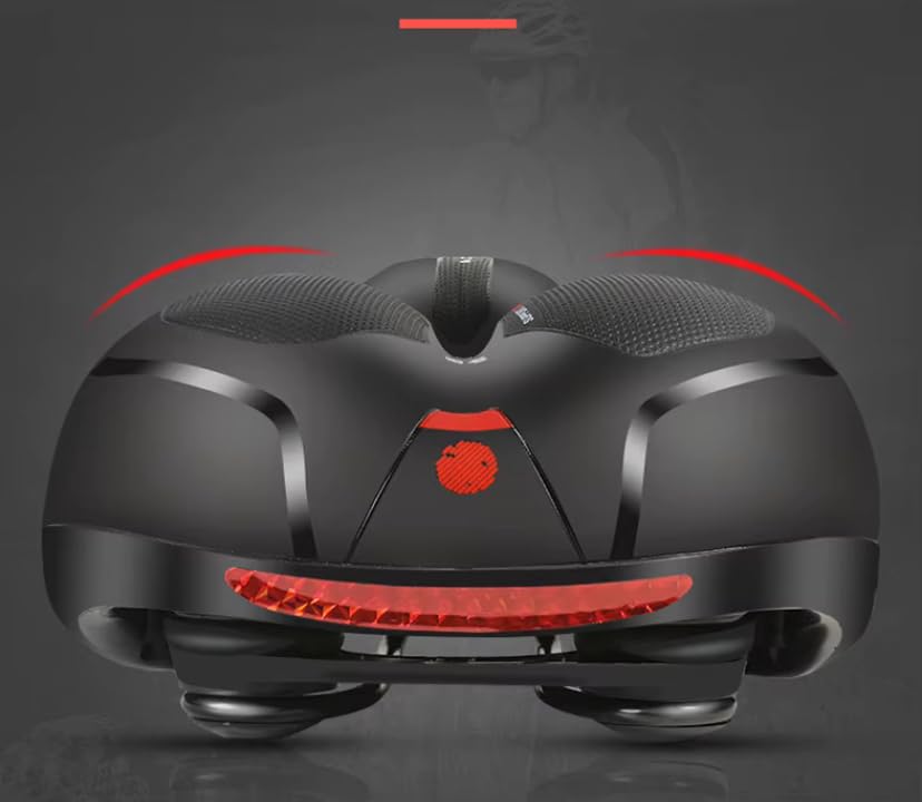 Ergonomic Bicycle Saddle – Shock Absorbing Comfort Seat with Ventilation Design