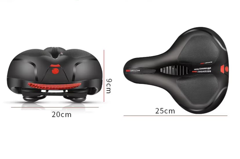 Ergonomic Bicycle Saddle – Shock Absorbing Comfort Seat with Ventilation Design