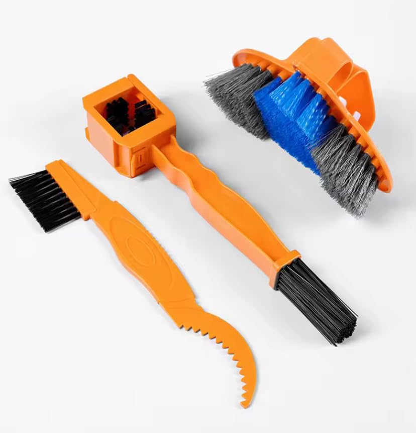 8-Piece Bicycle Cleaning Kit – Chain Scrubber &amp; Brush Set with Microfiber Mitt