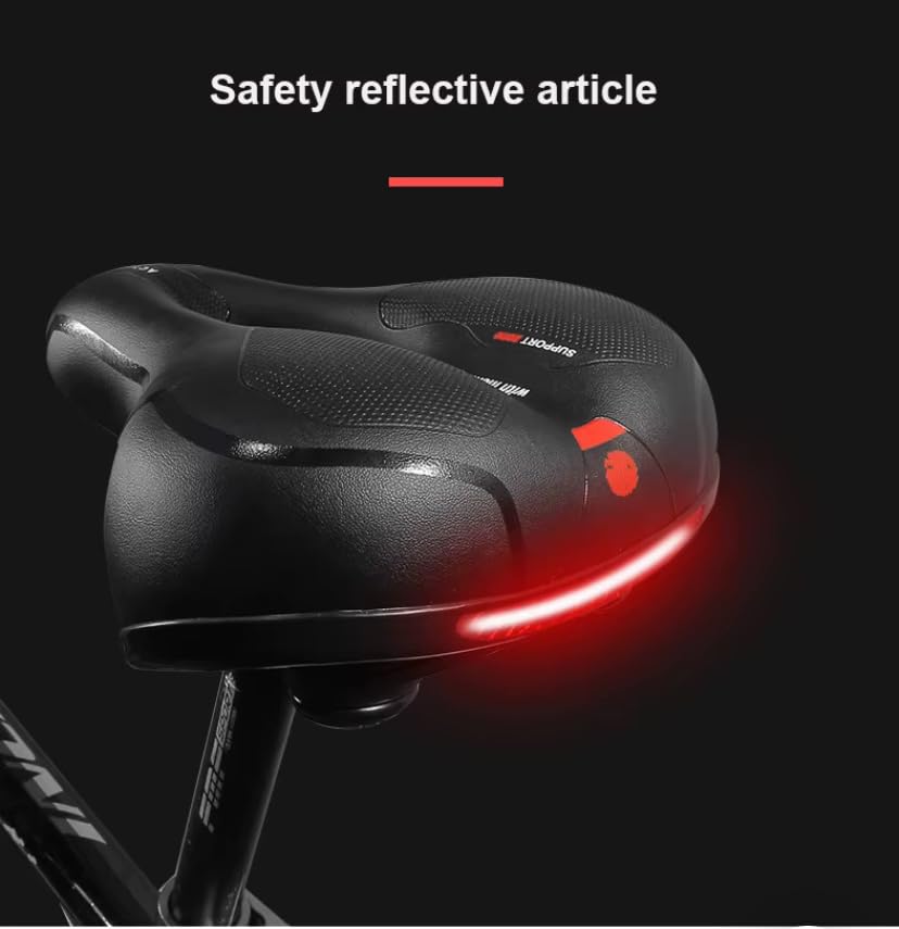 Ergonomic Bicycle Saddle – Shock Absorbing Comfort Seat with Ventilation Design