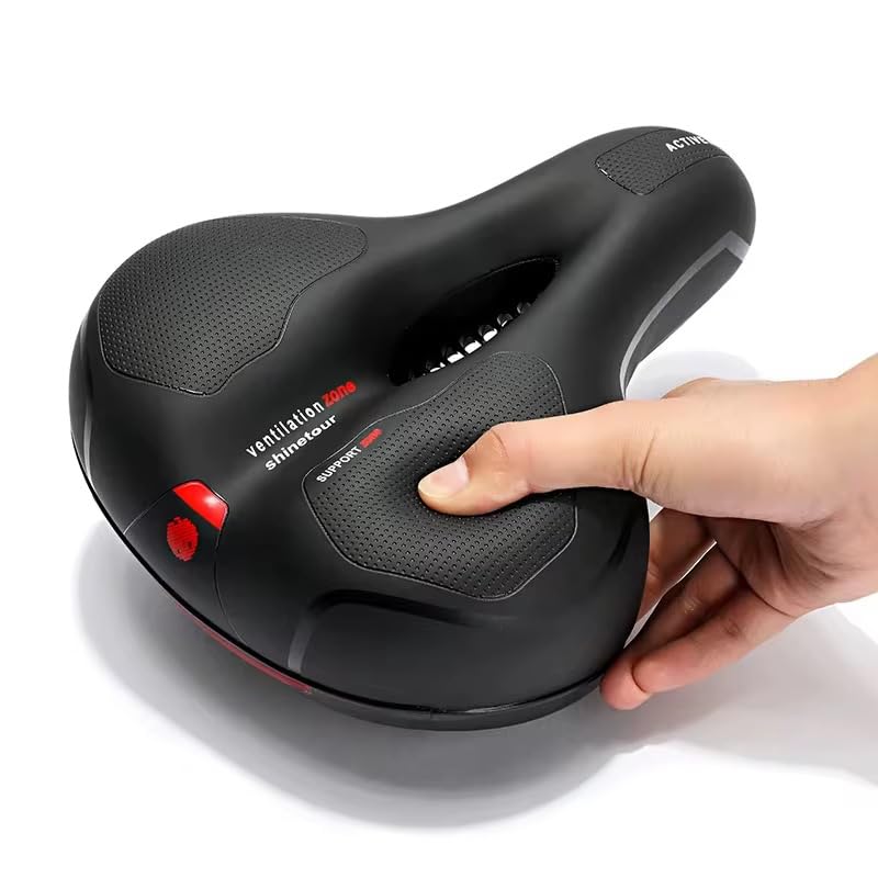 Ergonomic Bicycle Saddle – Shock Absorbing Comfort Seat with Ventilation Design