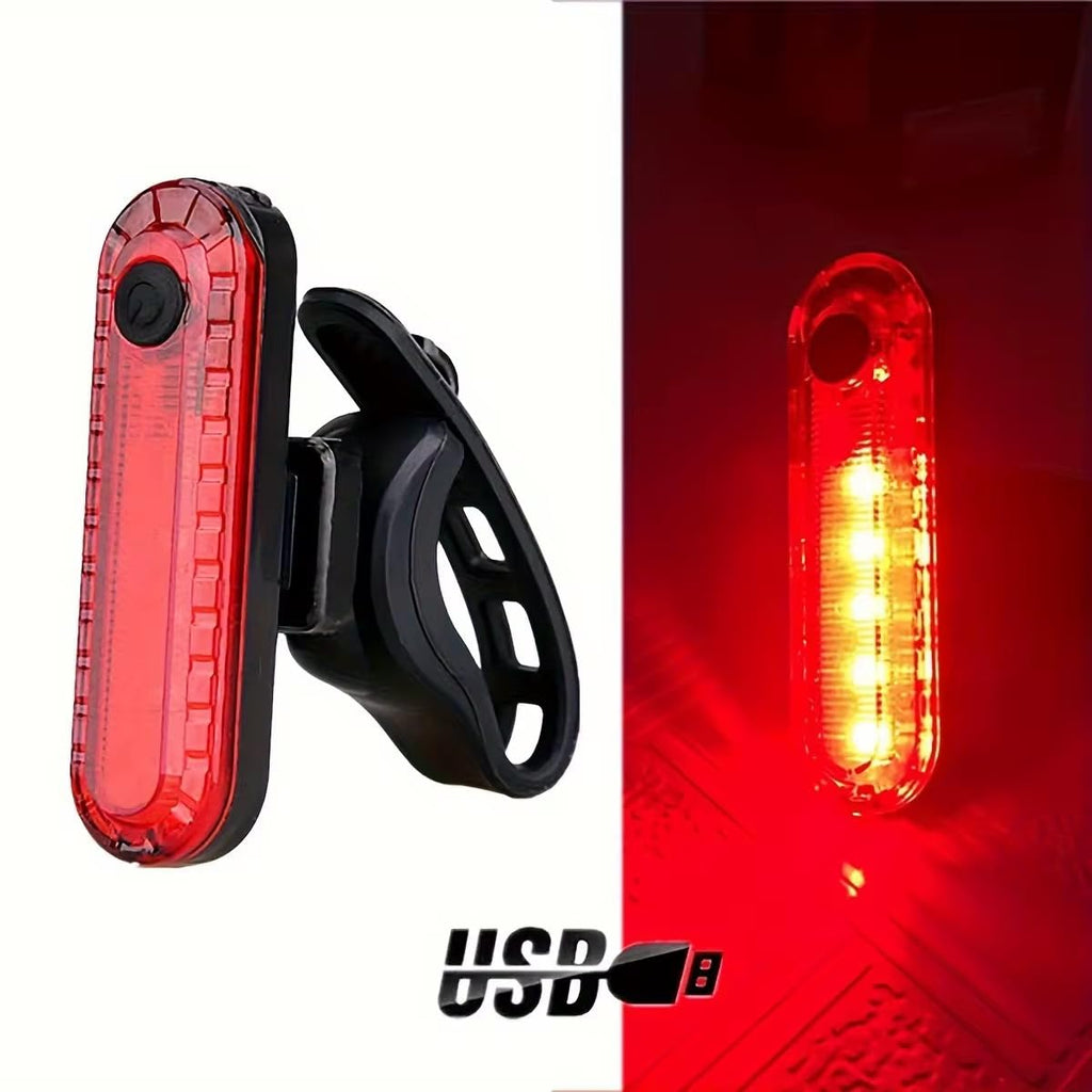 3-in-1 USB Rechargeable Bike Light with LCD Speedometer &amp; Horn – Front &amp; Rear Safety Set