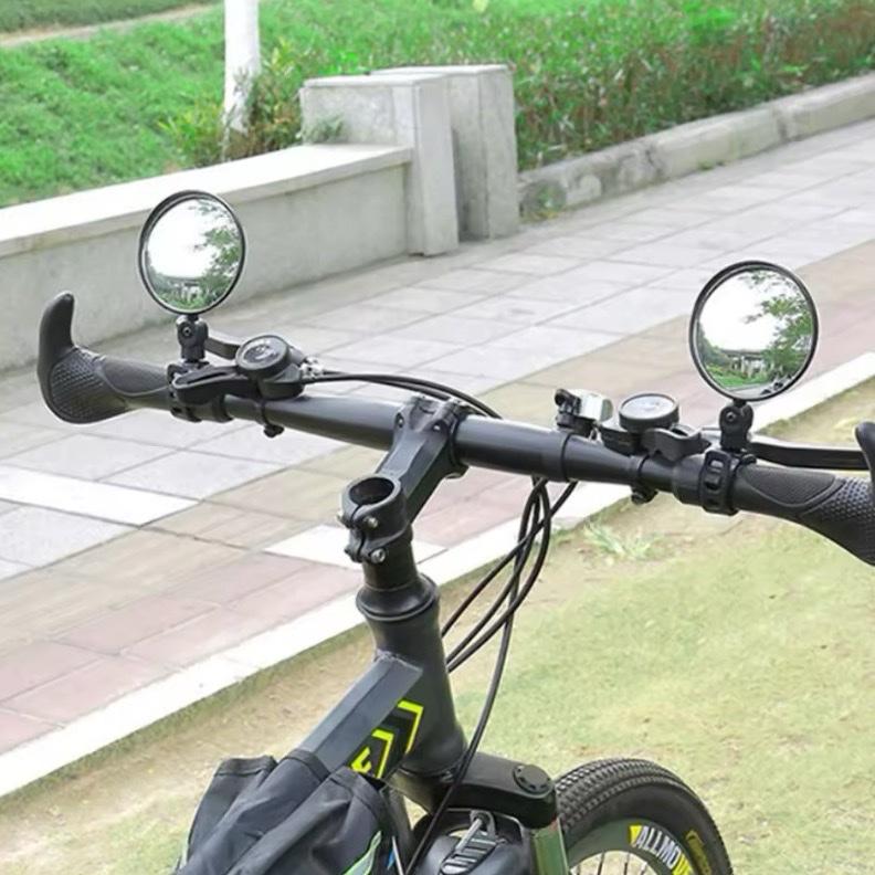Bicycle Handlebar Mirror – 360° Adjustable Round Safety Mirrors (2 Pcs)